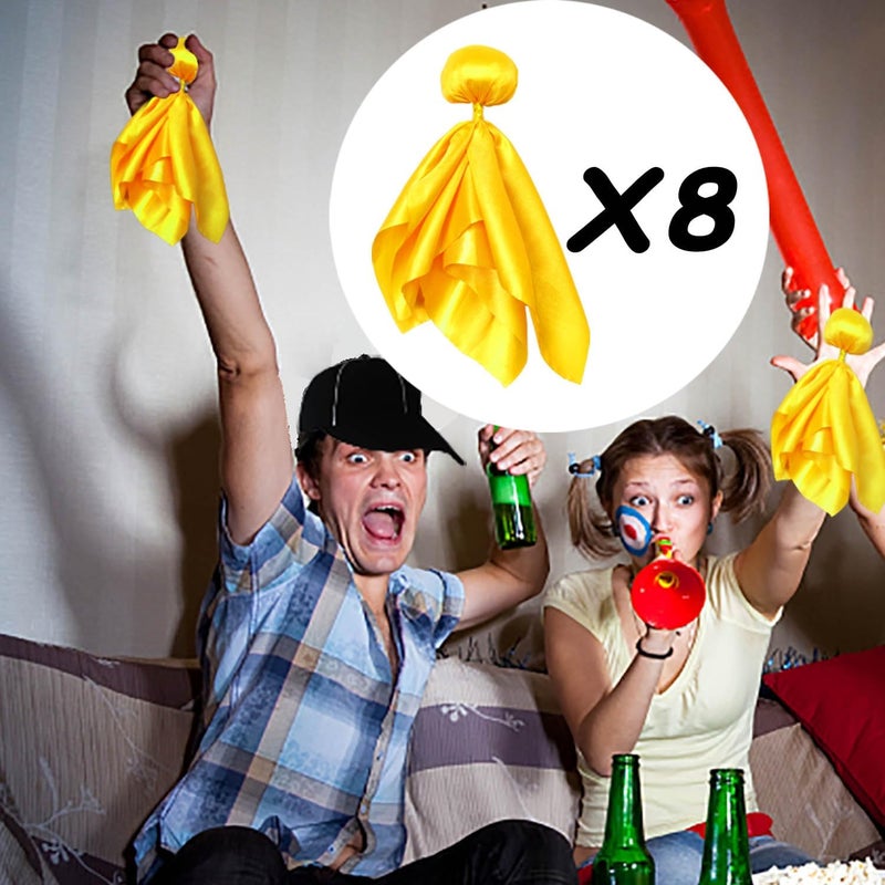 Ahuimeius 8 Pcs Yellow Penalty Flag Football Flags, Referee Flag, Lacrosse,Sports Fan for Football Games Party Accessory Referee Game Party - Image 4
